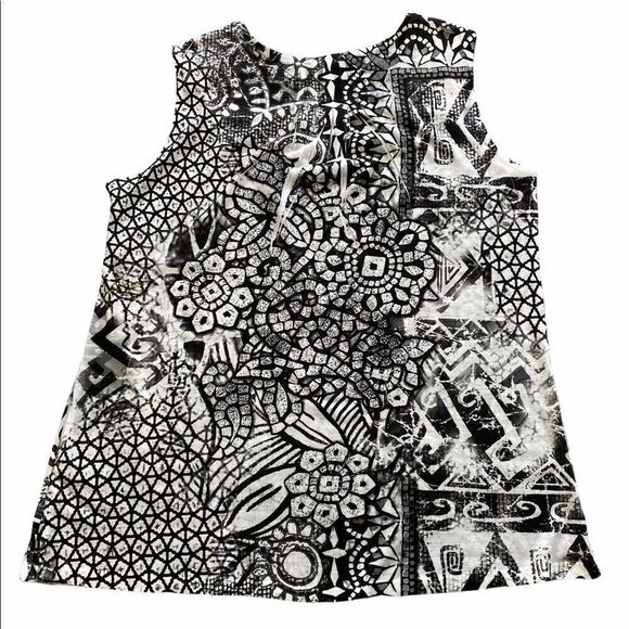 Style & co. Black/white Top Sz PM - Picture 2 of 6